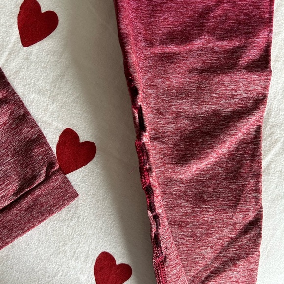 ombré red heather Gymshark leggings size small - Picture 2 of 4